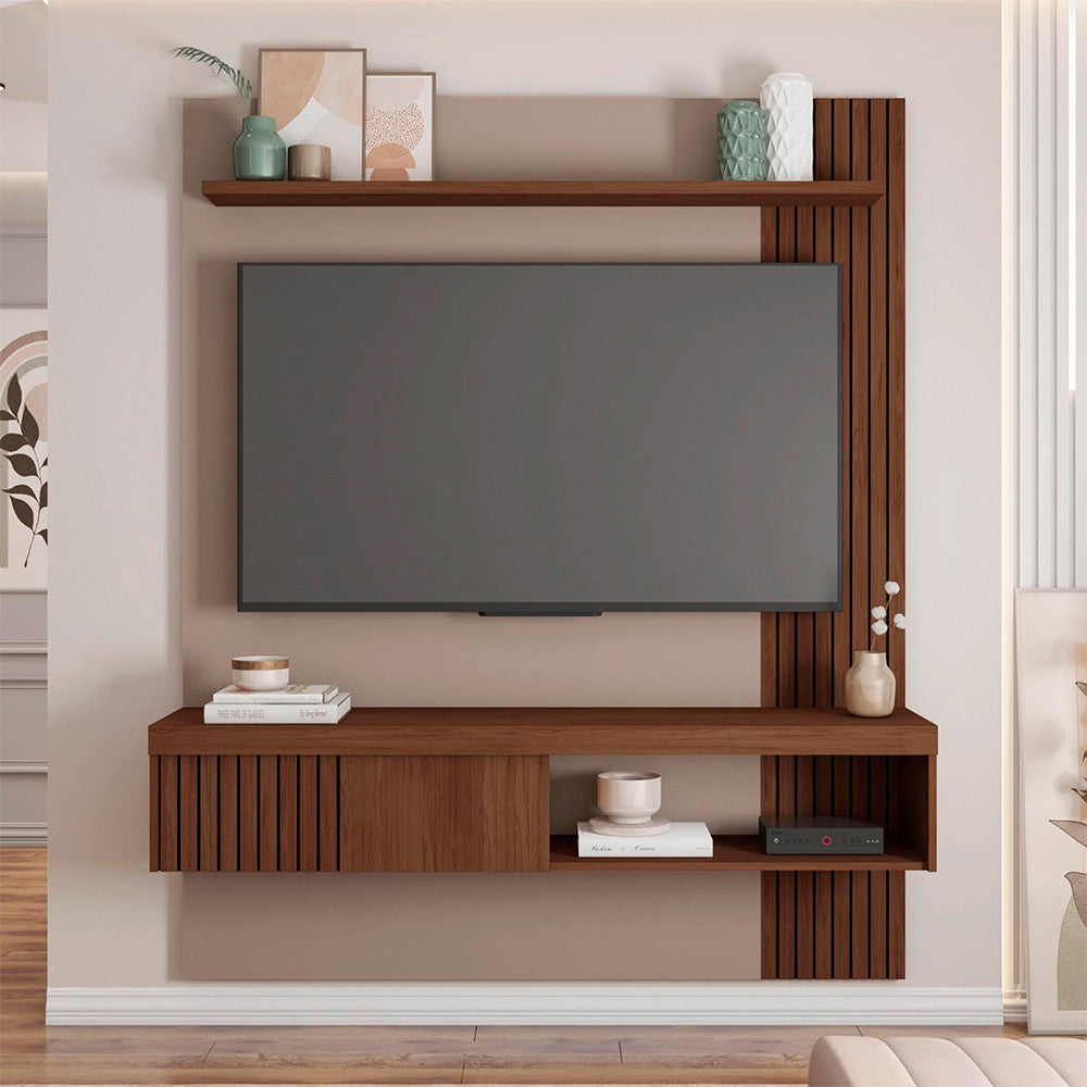 Painel para Tv até 65 Polegadas Jade 1.5 Caemmun - Freijó com Off White