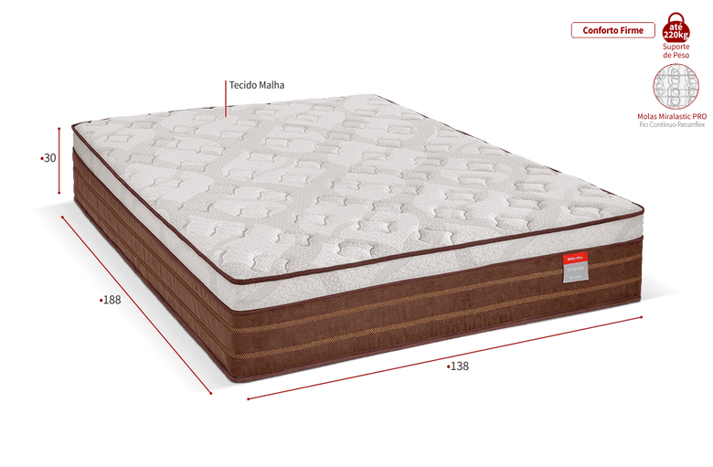 Colchão Casal Intense 138x188x30 Reconflex
