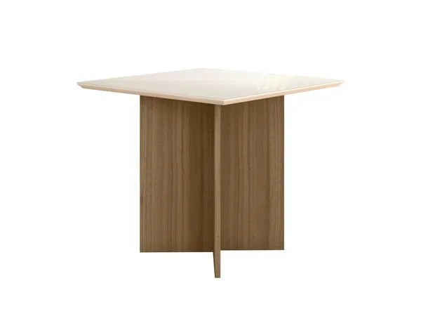 Mesa de Jantar 90cm 4 Lugares Helo Poliman - OFF WHITE