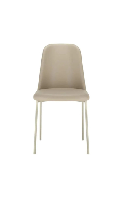 Kit 2 Cadeiras Lucille Província Estofadas com Pés em Aço