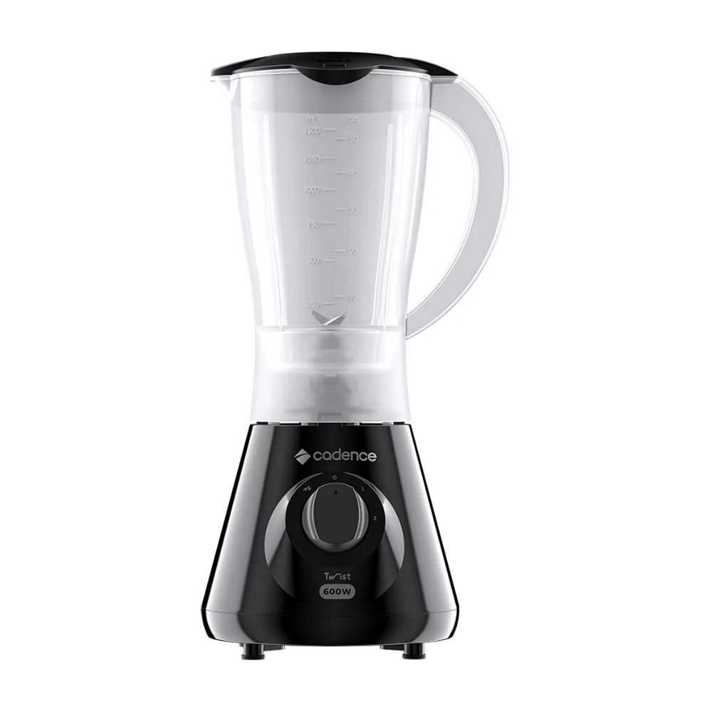 Liquidificador 1,5L 600W Twist LIQ100 Cadence - PRETO
