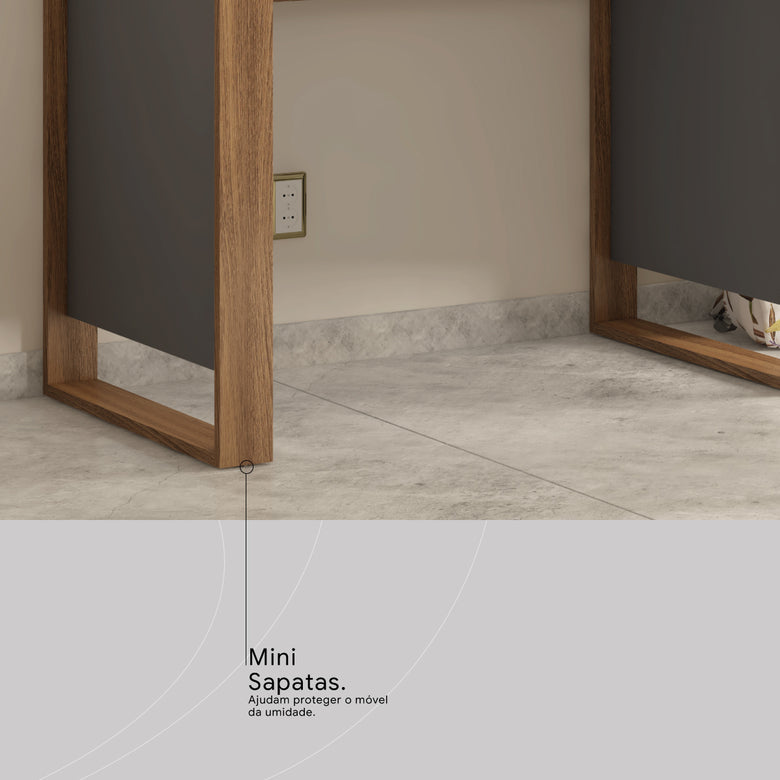 Escrivaninha com 1 porta e 1 Gaveta Morada Demóbile