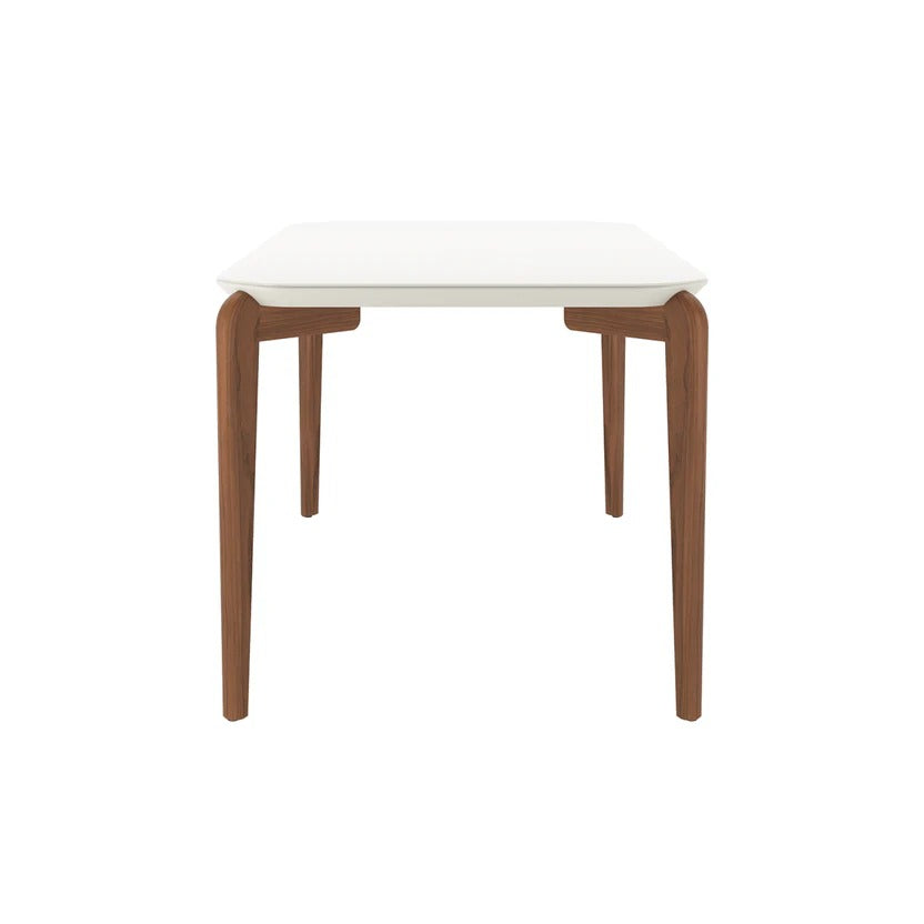 Mesa de Jantar Donatella 135cm Retangular com Vidro Província para 4 Lugares