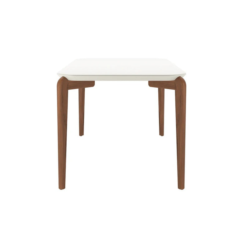 Mesa de Jantar Donatella 135cm Retangular com Vidro Província para 4 Lugares