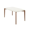 Mesa de Jantar Donatella 135cm Retangular com Vidro Província para 4 Lugares