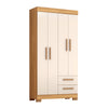 Guarda-Roupa Solteiro 4 Portas 2 Gavetas Nt6010 Notável Móveis
