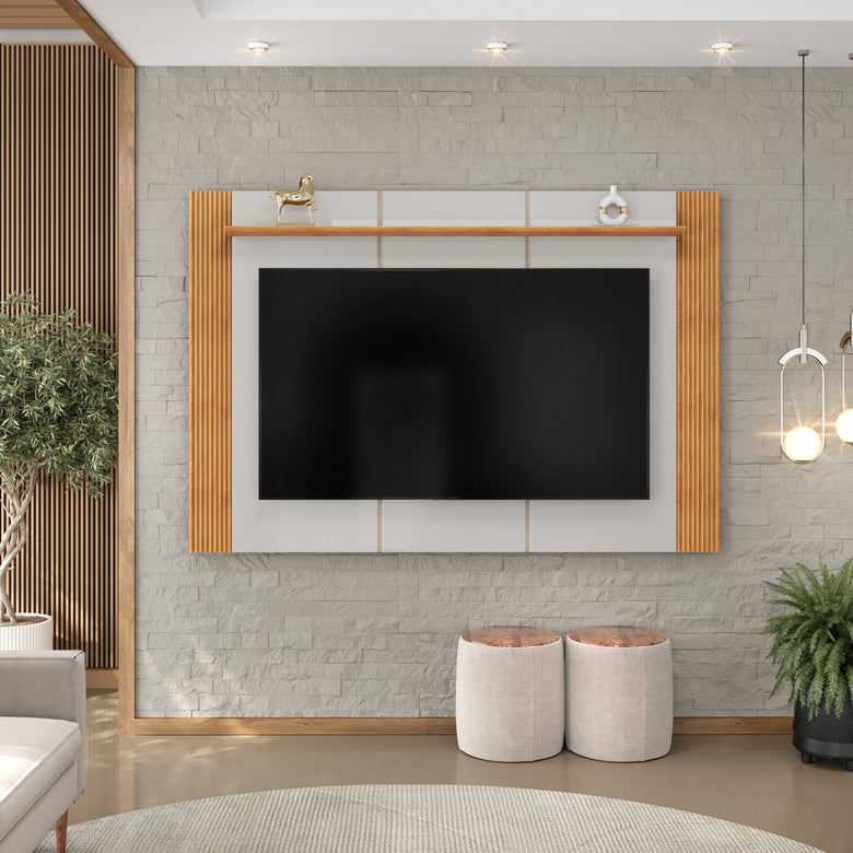 Painel para TV até 75" Ripado 180cm Helo DJ Móveis