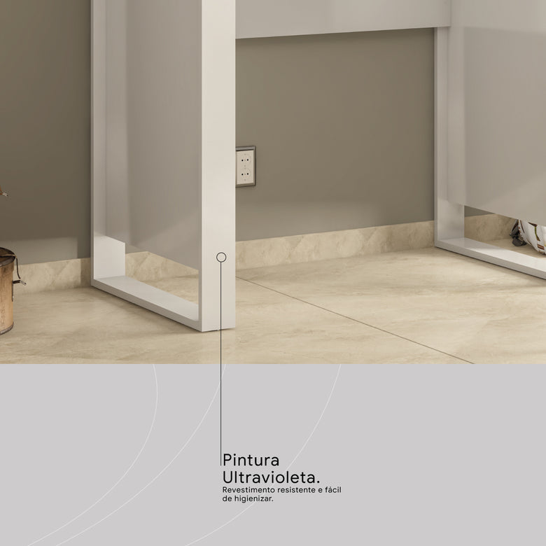 Escrivaninha com 1 porta e 1 Gaveta Morada Demóbile