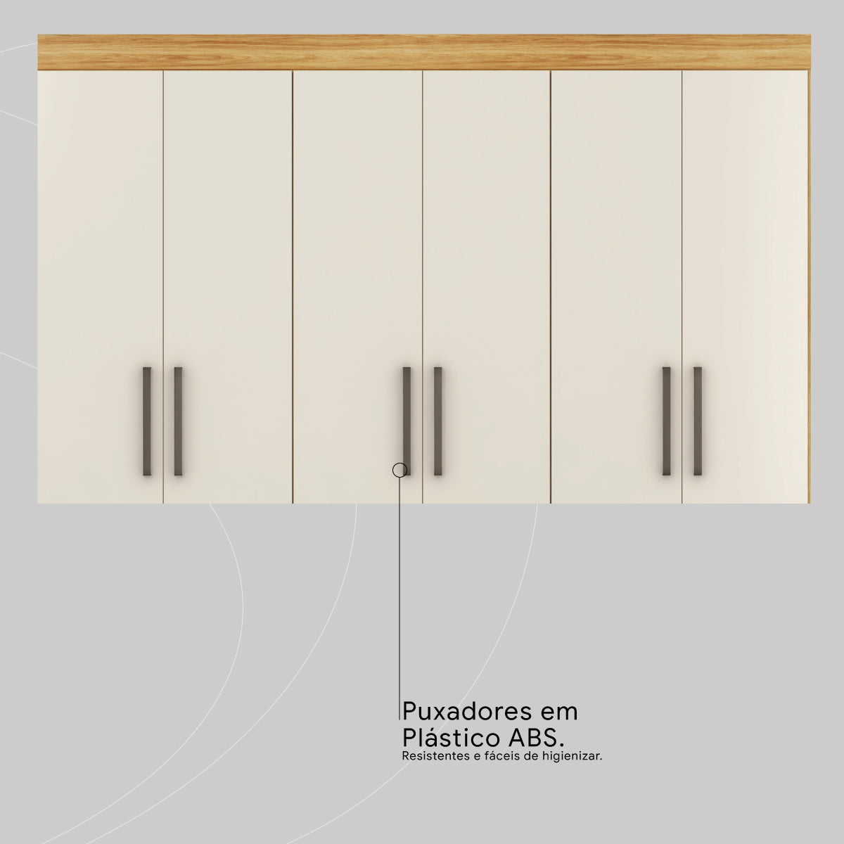 Guarda-Roupas Casal 6 Portas Prático Demóbile