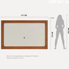 Painel para TV até 75 Polegadas 220cm Oslo com Passa-Fios