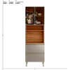 Paneleiro 70cm 2 Portas 2 Gavetas Proença Demóbile