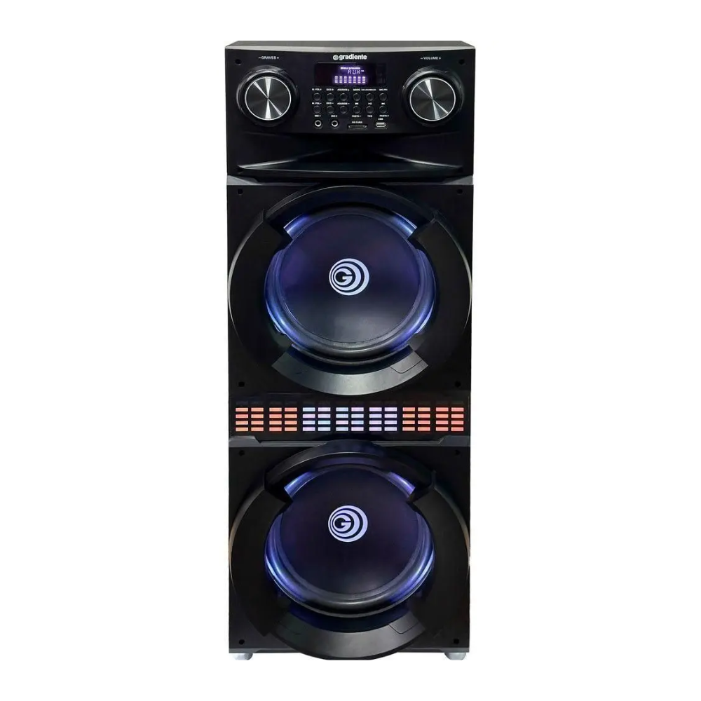 Caixa de Som Torre 2200w Bluetooth Power Party Gradiente - PRETO