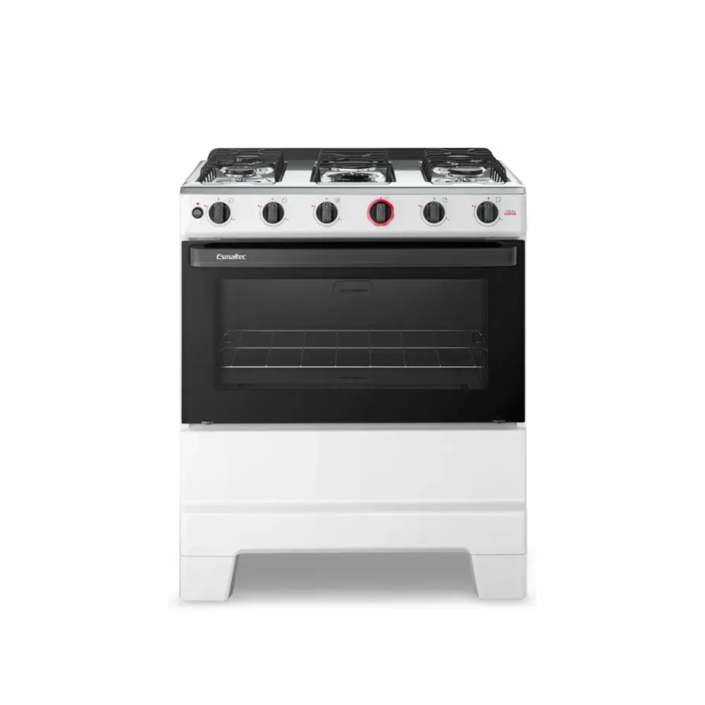 Fogão 5 Bocas Automático 5Q Ideal Super Esmaltec - BRANCO
