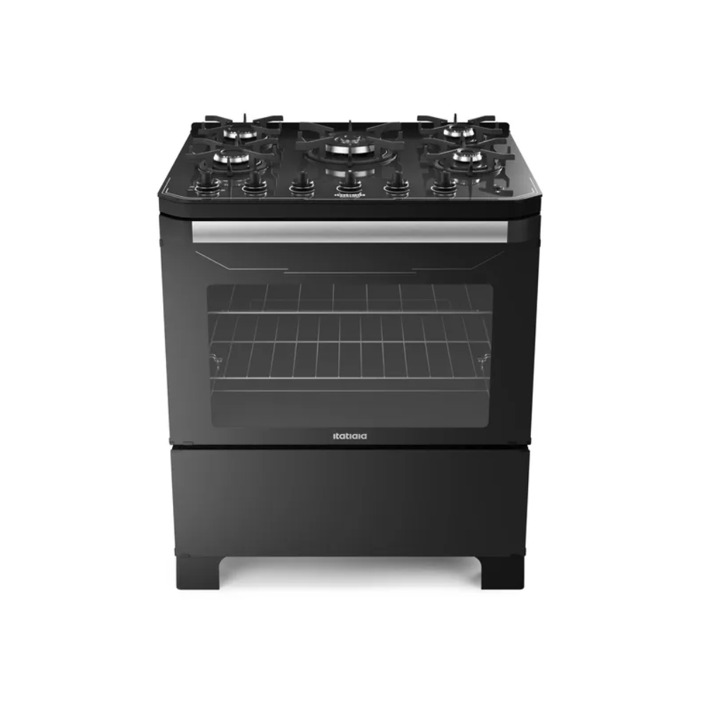 Fogão  5 Bocas Automático Itamaster Itatiaia - PRETO