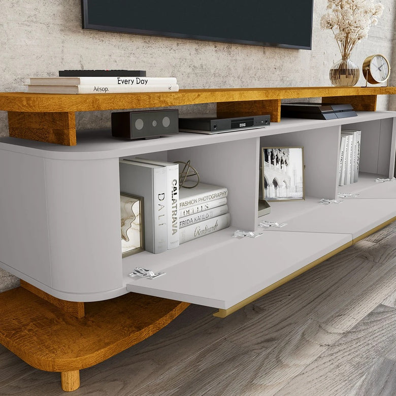 Rack para TV até 75 Polegadas Guarapari Bechara 180cm com 3 Portas