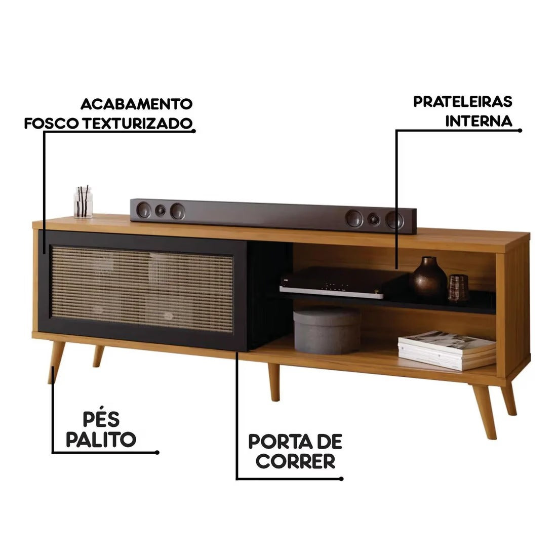 Rack Para Tv Até 60" NT1175 Notável