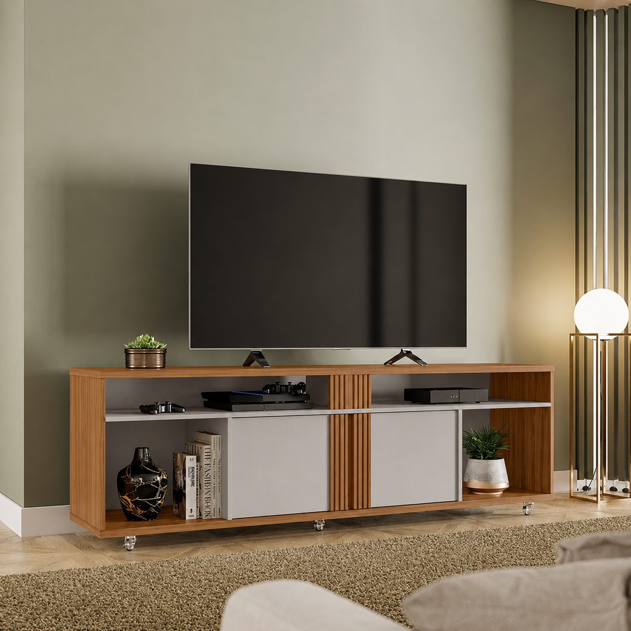 Rack Para Tv Até 70" NT1290 Notável - FREIJO/OFFWHITE