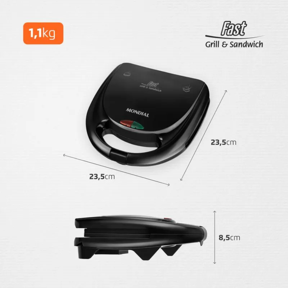 Sanduicheira/Grill Mondial Ultra S-13 750W