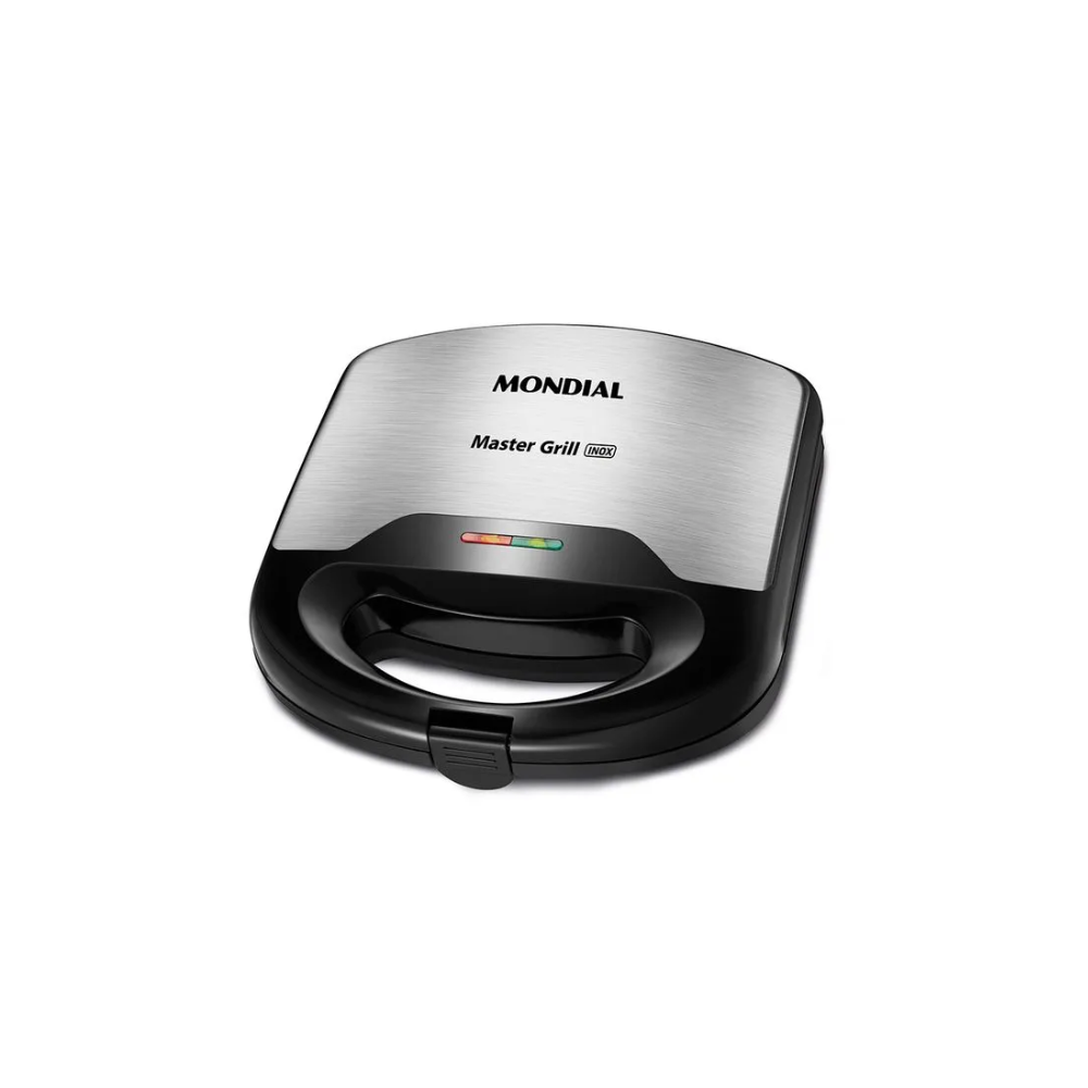 Sanduicheira/Grill Mondial S-20 750W - INOX/PRETO