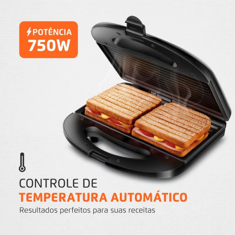 Sanduicheira/Grill Mondial S-20 750W