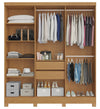Guarda Roupa Casal 6 Portas 2 Gavetas Sergipe Bianchi