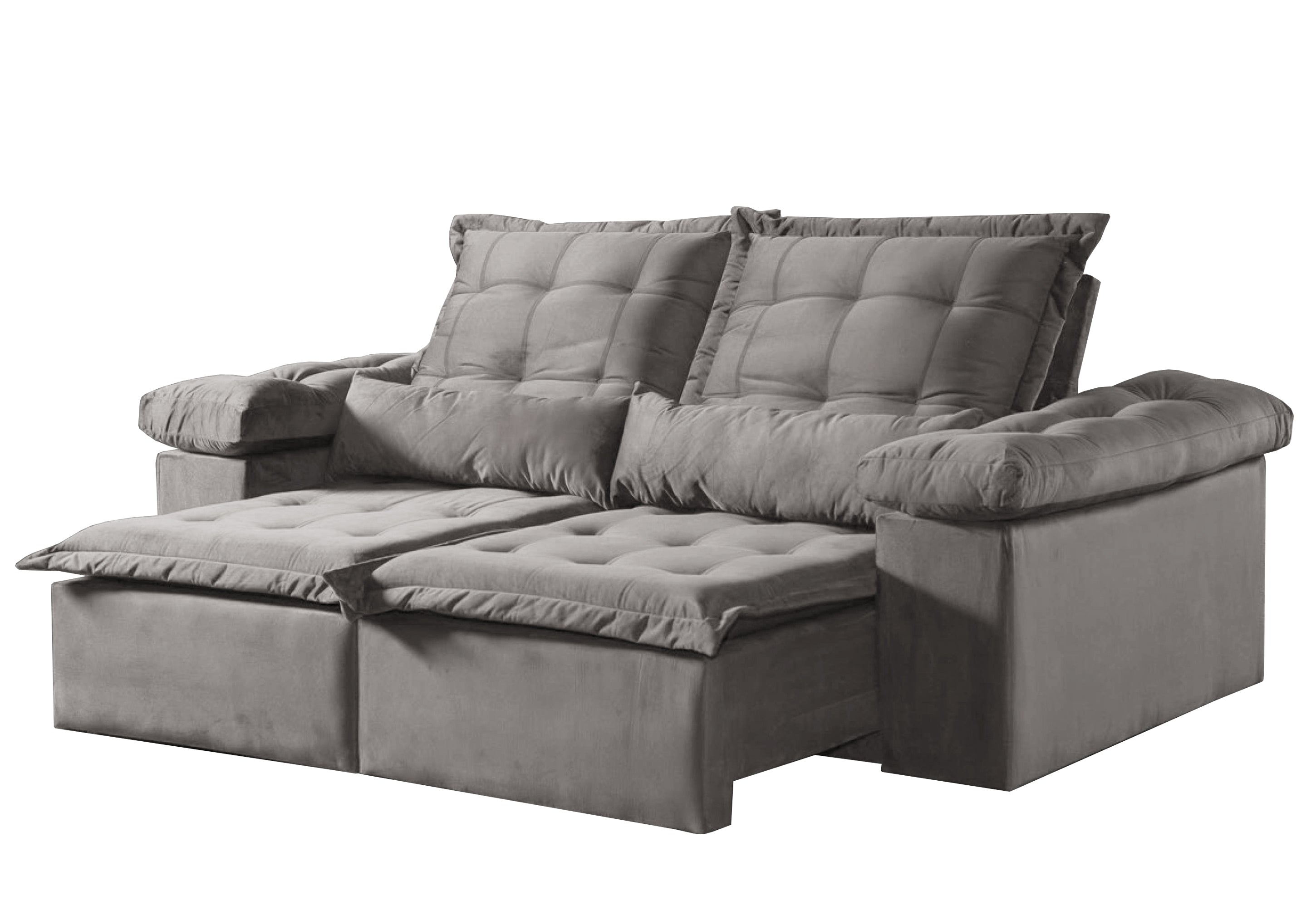 Sofá Retrátil e Reclinável 3 Lugares Dream Bacetto