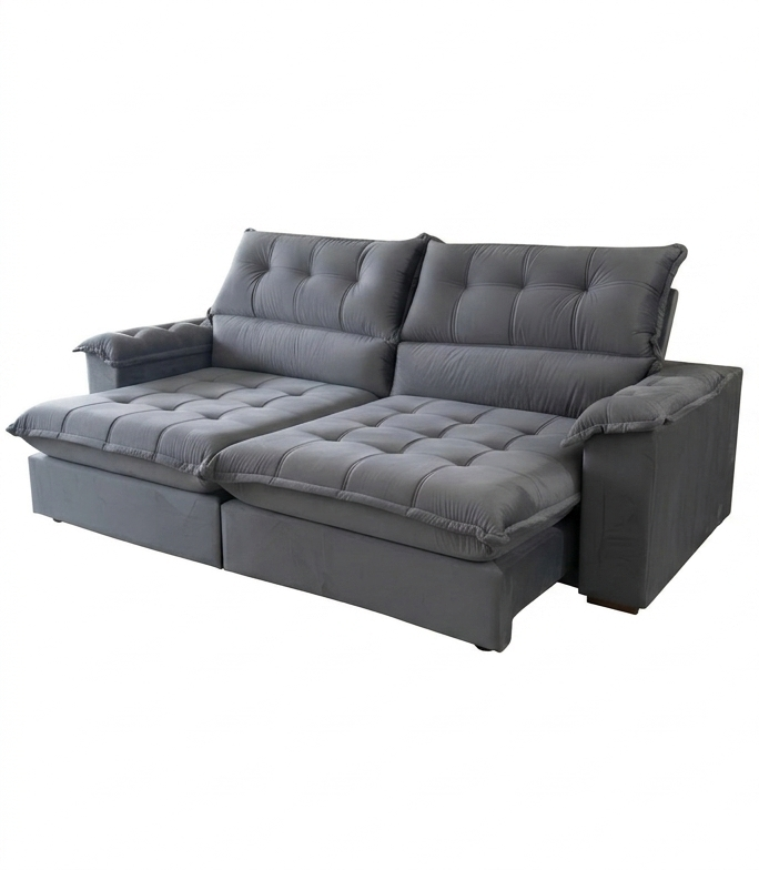 Sofá Retrátil e Reclinável Paris 2,30m Fatto