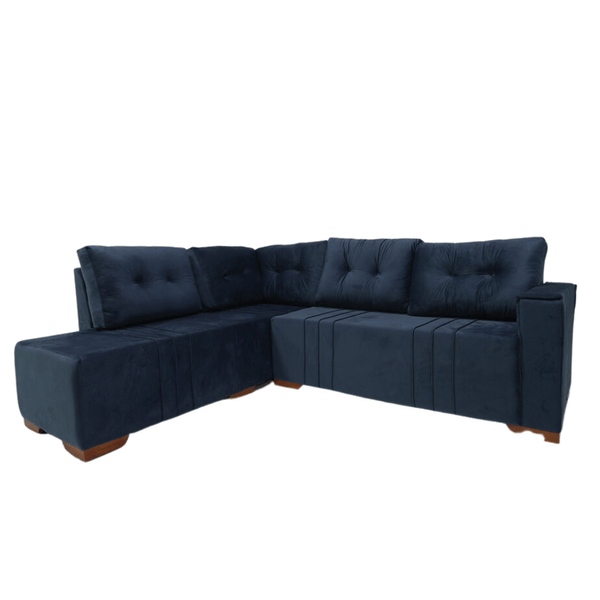 Sofá de Canto 5 Lugares Divano Bacetto