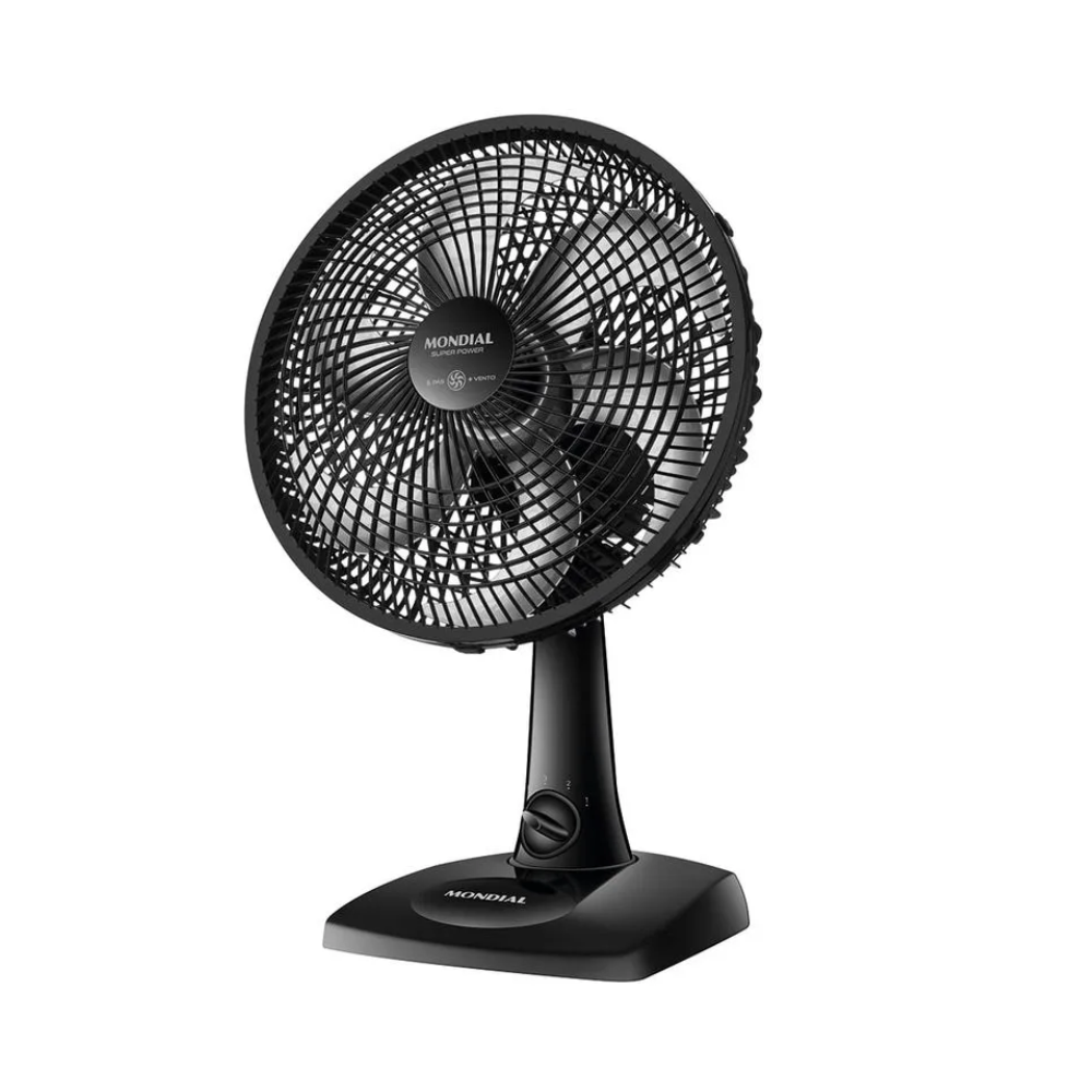 Ventilador de Mesa Mondial VSP-30-B 30cm 6 Pás - PRETO