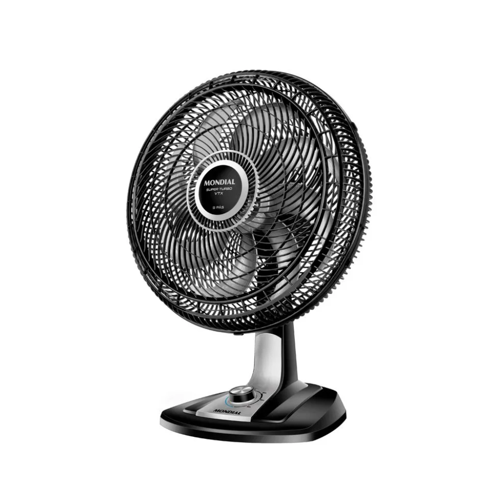 Ventilador de Mesa Mondial VTX-40 40cm 8 Pás - PRETO