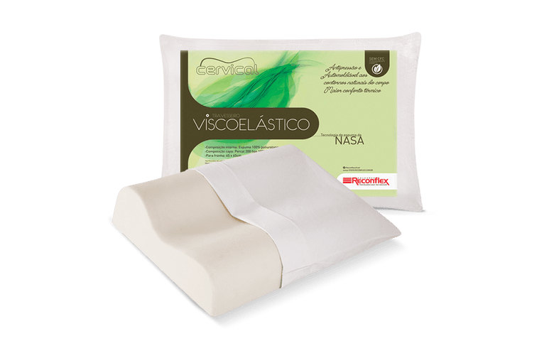 Travesseiro Visco Cervical Firme Reconflex
