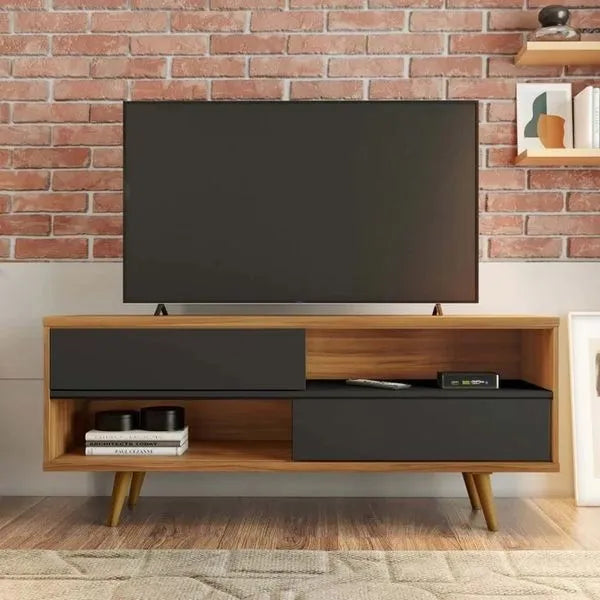 Rack para TV até 50"  2 portas NT 1180 Notável Móveis - FREIJO/PRETO