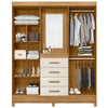Guarda-Roupa Casal Atenas 4 Portas 4 Gavetas Moval