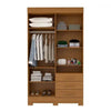 Guarda-Roupa 4 Portas 3 Gavetas com Espelho Débora ACP