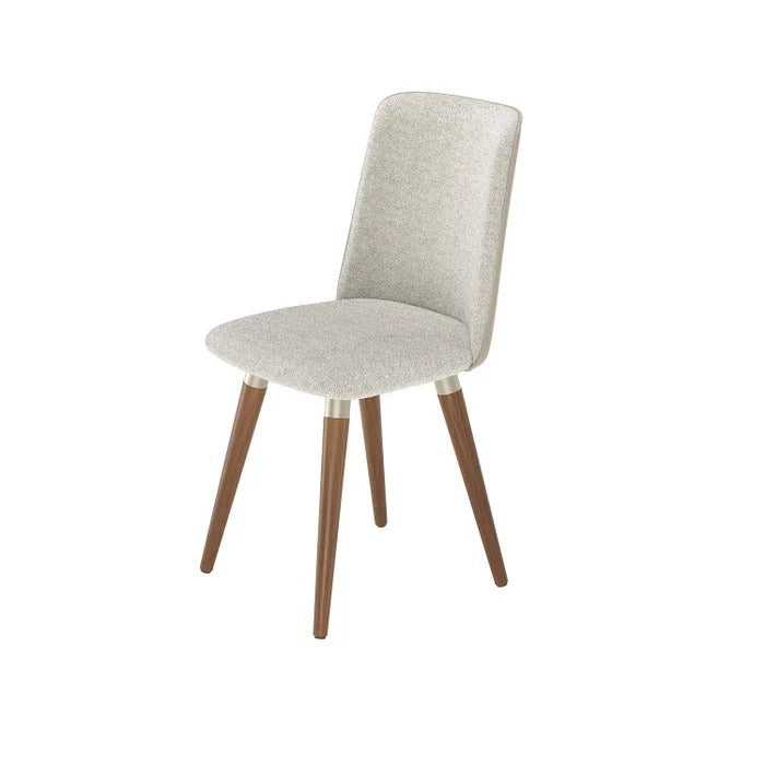 Kit 2 Cadeiras Giratórias Dakota M2 Província Estofadas com Base Giratória - NATURAL / CHAMPANHE / BOUCLE 04 / CARAMEL