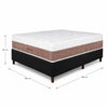 Cama Box Casal (Base + Colchão) Majestic Design