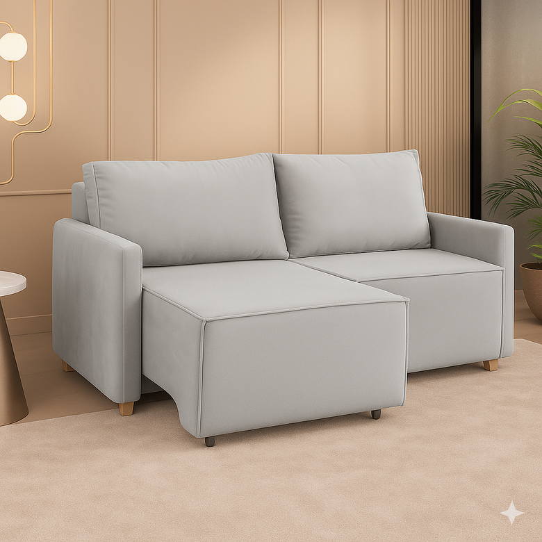 Sofá Retrátil 03 Lugares Monza Marquês Estofados