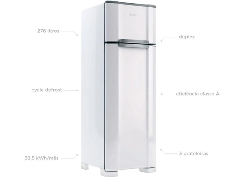 Geladeira Refrigerador  Duplex  276L RCD34 PRO Esmaltec