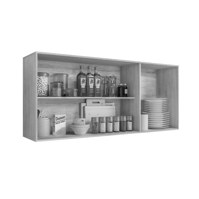 Kit 2 Armários Aéreo Isa 3 Portas 103cm CHF Móveis