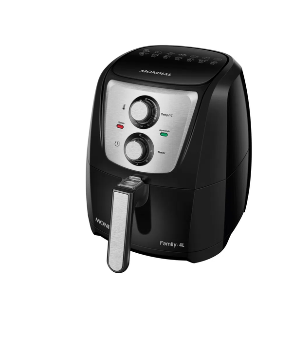 Fritadeira Elétrica Air Fryer Mondial 4 Litros AFN-40-TBI - PRETO/INOX