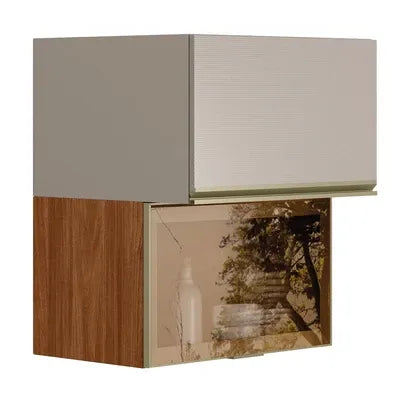 Armário Aéreo 2 Porta Basculante MDF Reflecta 60cm Proença Demobile