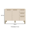 Balcão de Cozinha 120cm 2 Portas 3 Gavetas Versalhes Kits Paraná