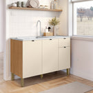 Balcão de Cozinha 3 Portas 1 Gaveta 120cm MDF Vert Plus Kits Paraná