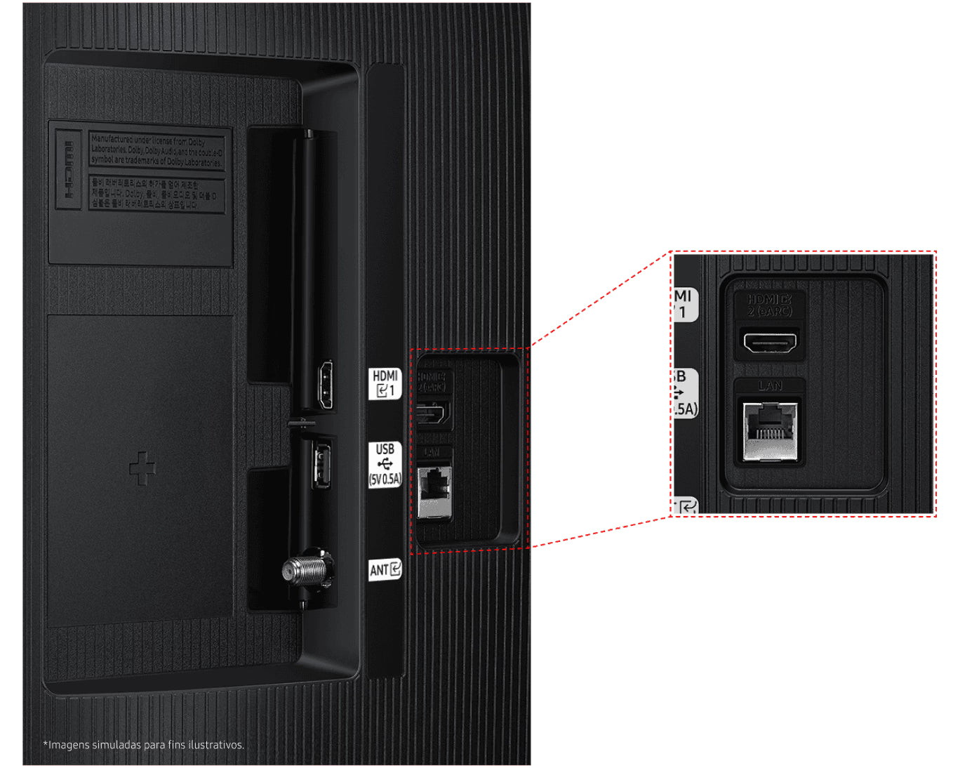 Smart TV 32 polegadas HD H5000F 2025 Samsung