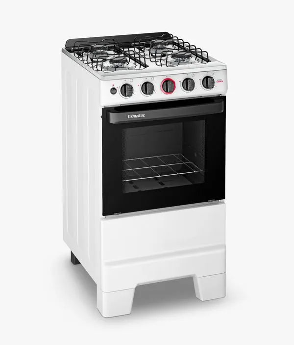 Fogão 4 Bocas Automático 4Q Ideal Super Esmaltec - BRANCO