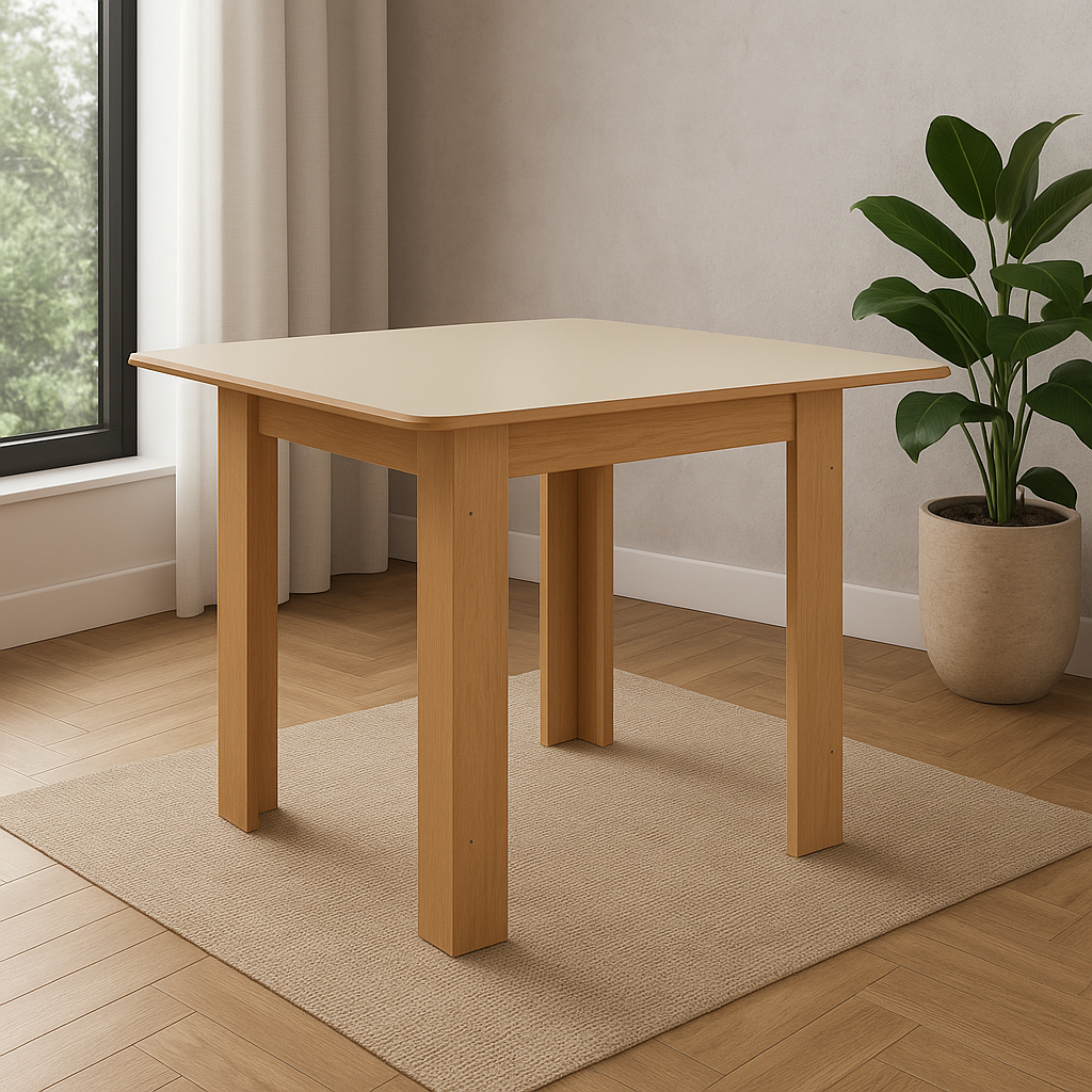 Mesa de Jantar Quadrada 90cm  Lisboa Indekes - FREIJO