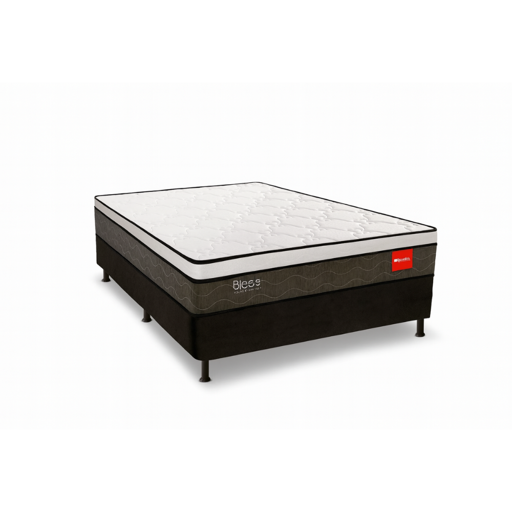 Cama Box Casal D28 Bless 188x138cm Molas Ensacadas Reconflex