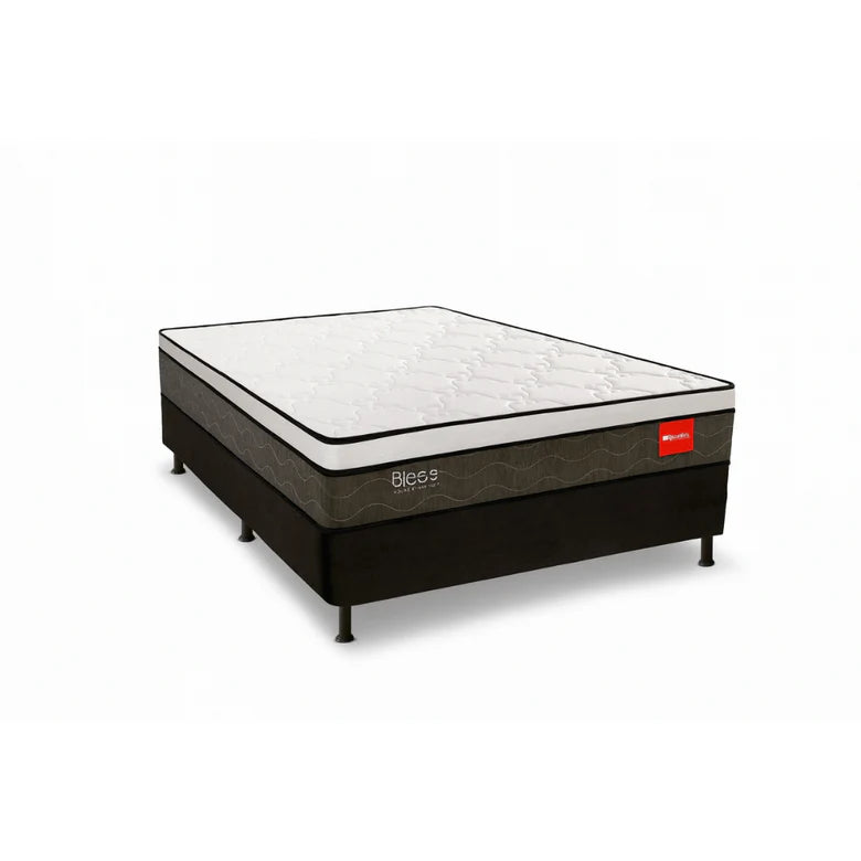 Conjunto Box Casal Bless (Base + Colchão) 138x70cm  Reconflex - GRAFITE