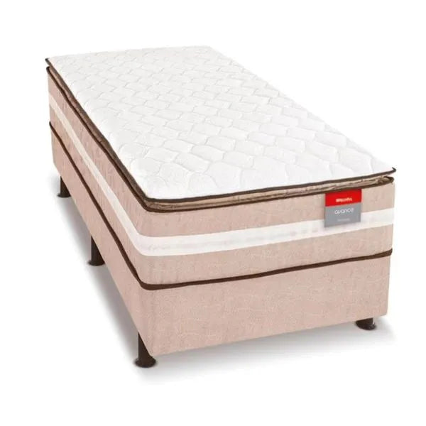 Cama Box Solteiro Conjugada Avance 88X188 Reconflex - BEGE