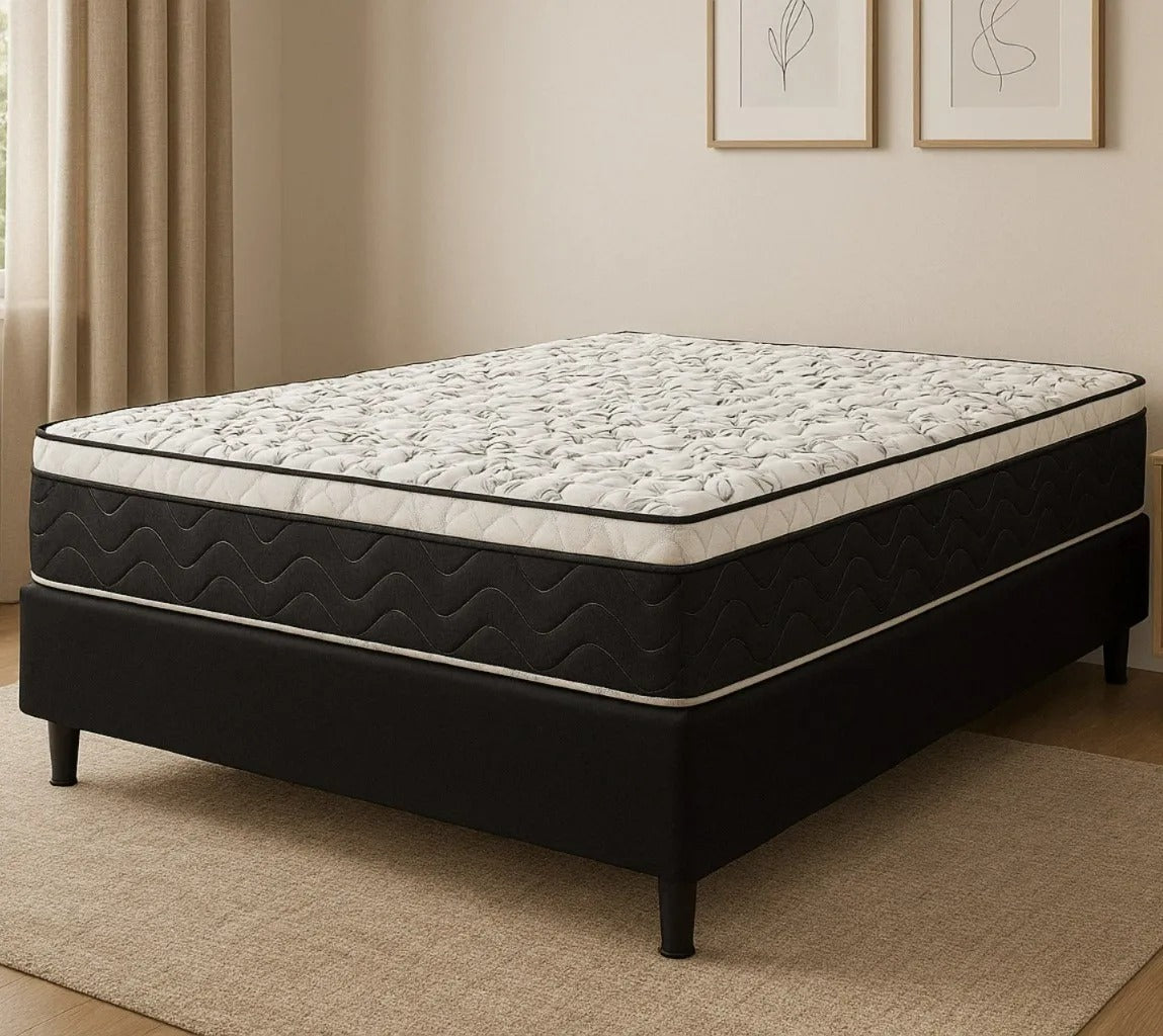 Cama Box Casal Gold (Colchão+Base)138x68 D33 Placa EPS Reconflex